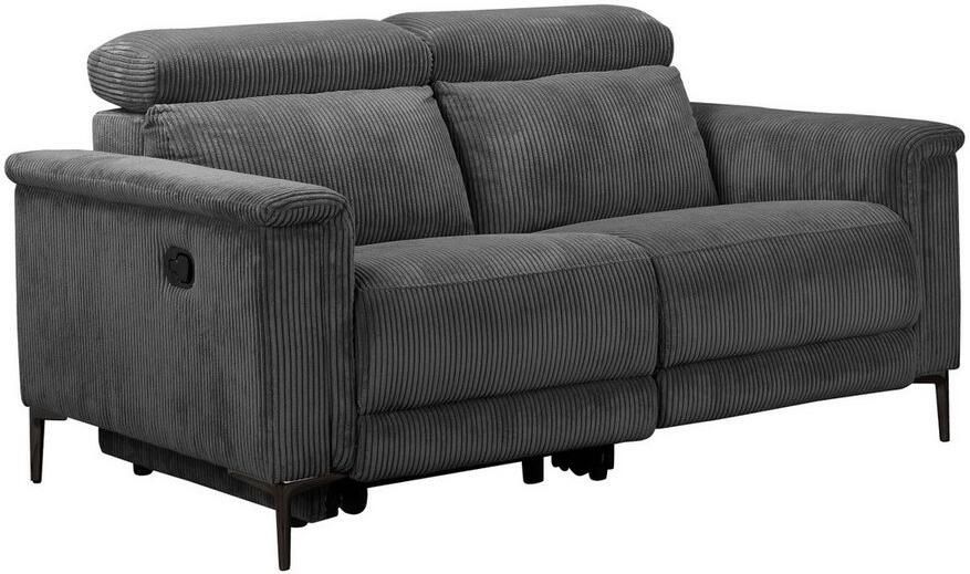 Home affaire 2-zitsbank Lund in Cord met handmatige of elektrische Ontspanfunctie USB-A hoofdsteunverstelling breedte 160 cm - Foto 7