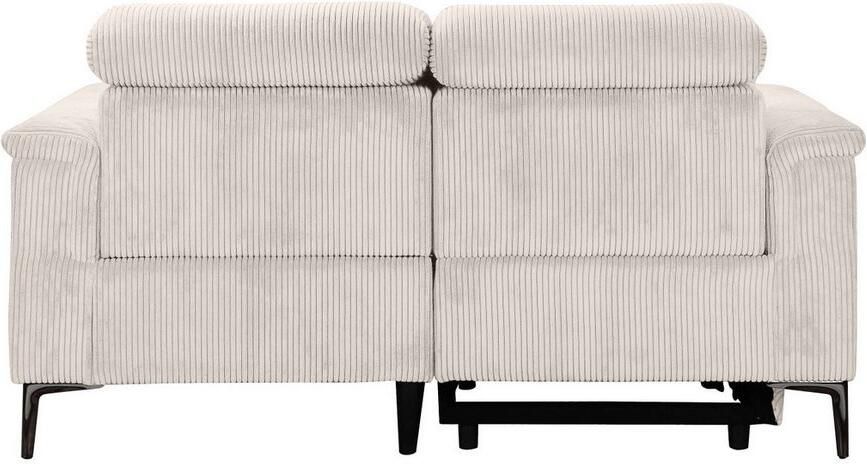 Home affaire 2-zitsbank Lund in Cord met handmatige of elektrische Ontspanfunctie USB-A hoofdsteunverstelling breedte 160 cm - Foto 8