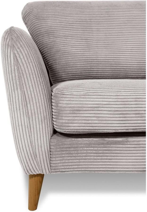 Home affaire 2-zitsbank MARSEILLE compact bank 170 cm cord vlakke weefsel structuur geweven stof - Foto 3