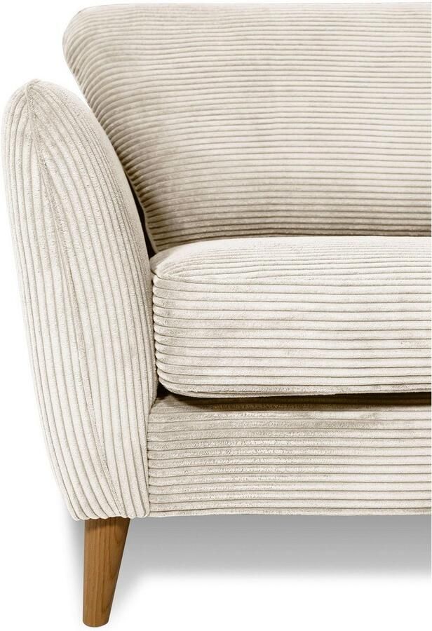 Home affaire 2-zitsbank MARSEILLE compact bank 170 cm cord vlakke weefsel structuur geweven stof - Foto 3