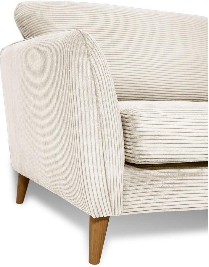 Home affaire 2-zitsbank MARSEILLE compact bank 170 cm cord vlakke weefsel structuur geweven stof