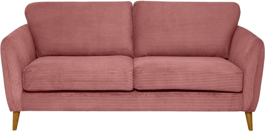 Home affaire 2-zitsbank MARSEILLE compact bank 170 cm cord vlakke weefsel structuur geweven stof - Foto 6