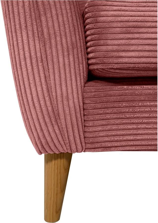 Home affaire 2-zitsbank MARSEILLE compact bank 170 cm cord vlakke weefsel structuur geweven stof - Foto 2