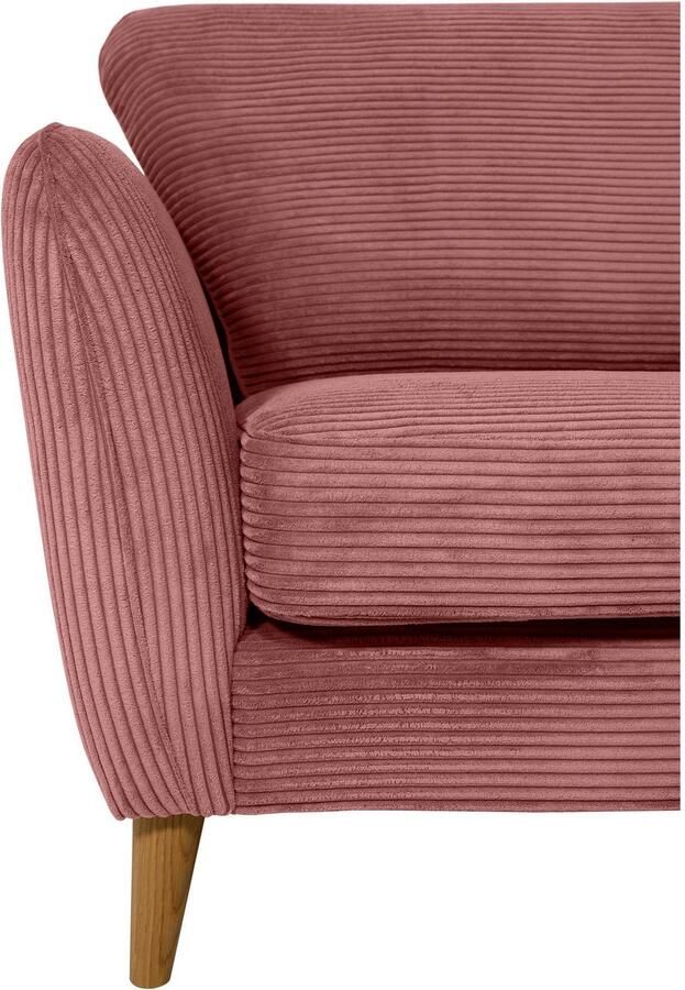 Home affaire 2-zitsbank MARSEILLE compact bank 170 cm cord vlakke weefsel structuur geweven stof - Foto 3