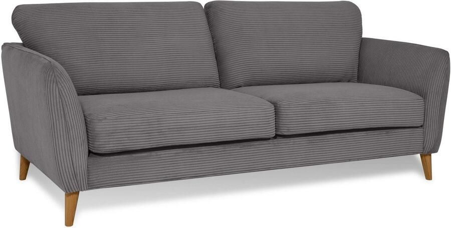 Home affaire 2-zitsbank MARSEILLE compact bank 170 cm cord vlakke weefsel structuur geweven stof - Foto 5