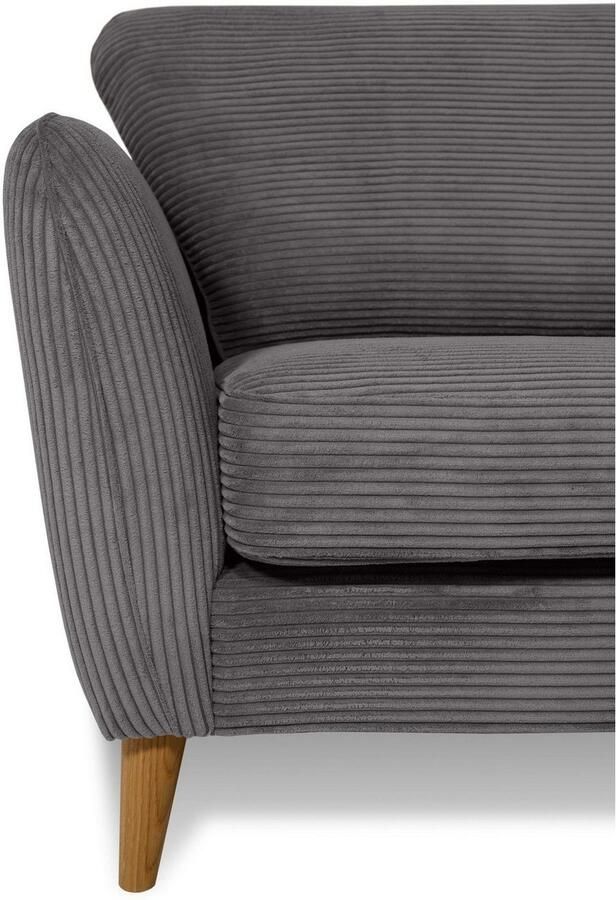 Home affaire 2-zitsbank MARSEILLE compact bank 170 cm cord vlakke weefsel structuur geweven stof - Foto 3