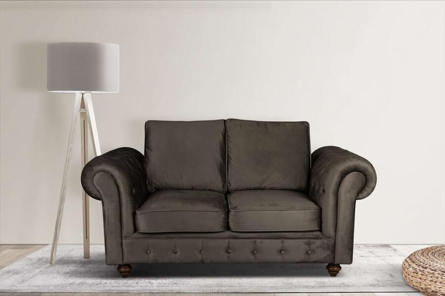 Home affaire 2-zitsbank MENDITTE Knoopstiksels in het armleuninggebied en aan de voorrand hoge kwaliteit - Foto 6