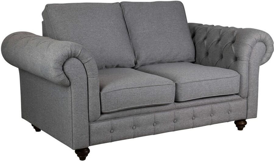 Home affaire 2-zitsbank MENDITTE Knoopstiksels in het armleuninggebied en aan de voorrand hoge kwaliteit - Foto 4