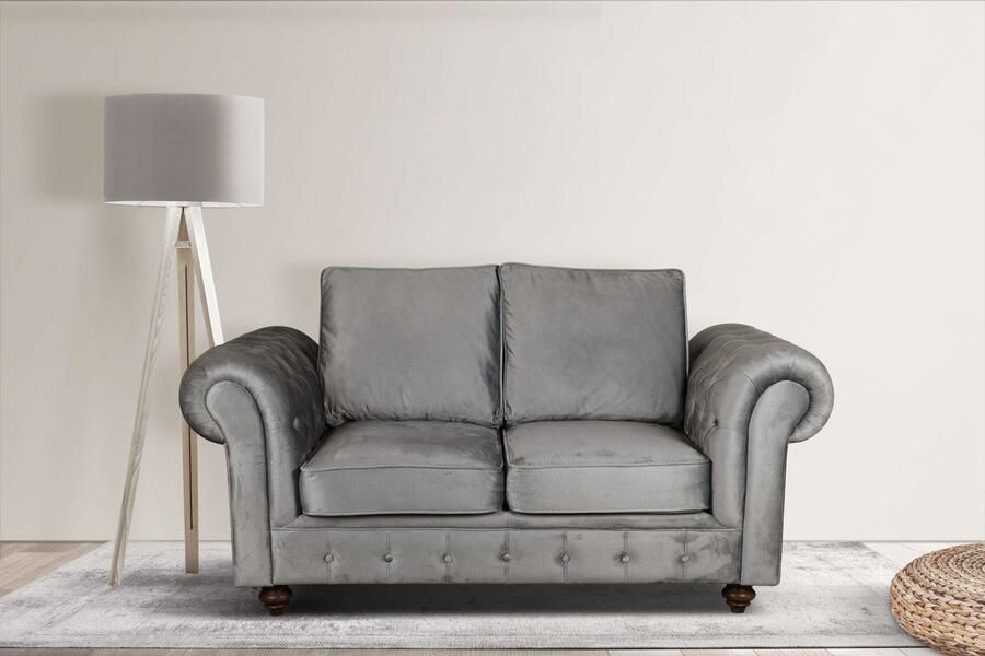 Home affaire 2-zitsbank MENDITTE Knoopstiksels in het armleuninggebied en aan de voorrand hoge kwaliteit - Foto 6