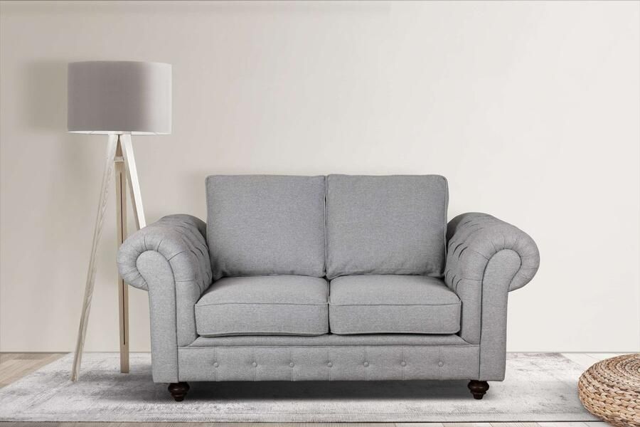 Home affaire 2-zitsbank MENDITTE Knoopstiksels in het armleuninggebied en aan de voorrand hoge kwaliteit - Foto 6