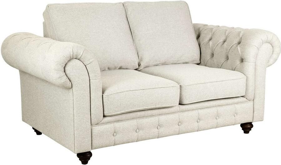 Home affaire 2-zitsbank MENDITTE Knoopstiksels in het armleuninggebied en aan de voorrand hoge kwaliteit - Foto 4