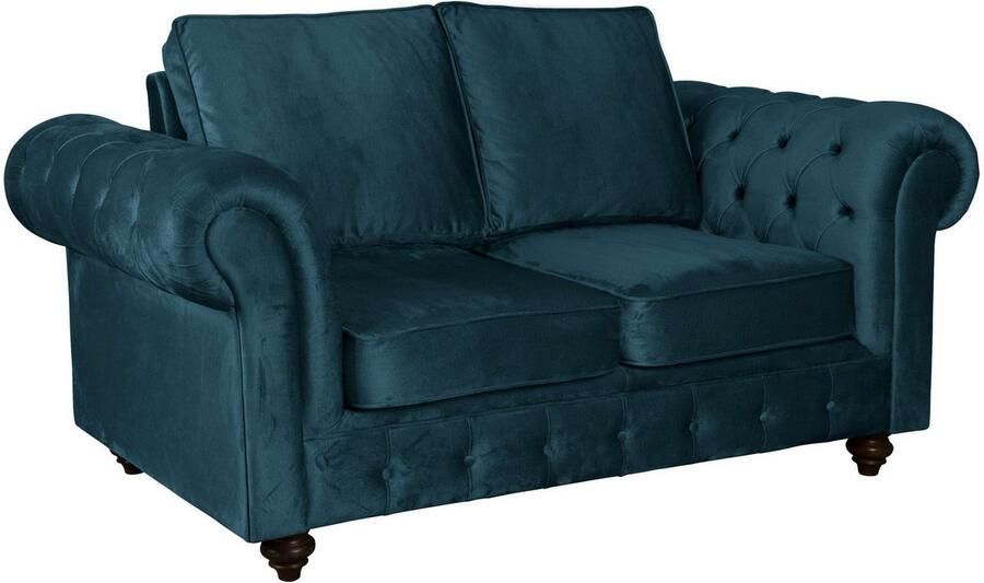 Home affaire 2-zitsbank MENDITTE Knoopstiksels in het armleuninggebied en aan de voorrand hoge kwaliteit - Foto 2