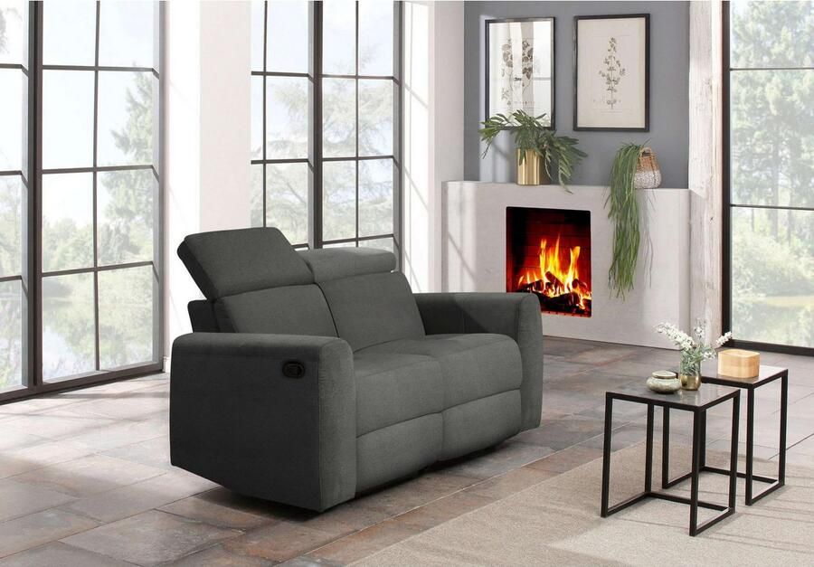 Home affaire 2-zitsbank Sentrano 152 cm man. of electr. relaxfunctie en usb kopverstelling - Foto 3