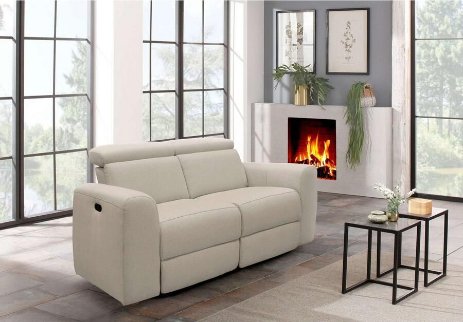 Home affaire 2-zitsbank Sentrano 152 cm man. of electr. relaxfunctie en usb kopverstelling - Foto 2