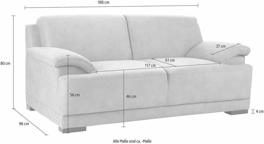 Home affaire 2-zitsbank Telos Boxspring-vering geweldig zitcomfort tijdloos & comfortabel - Foto 2