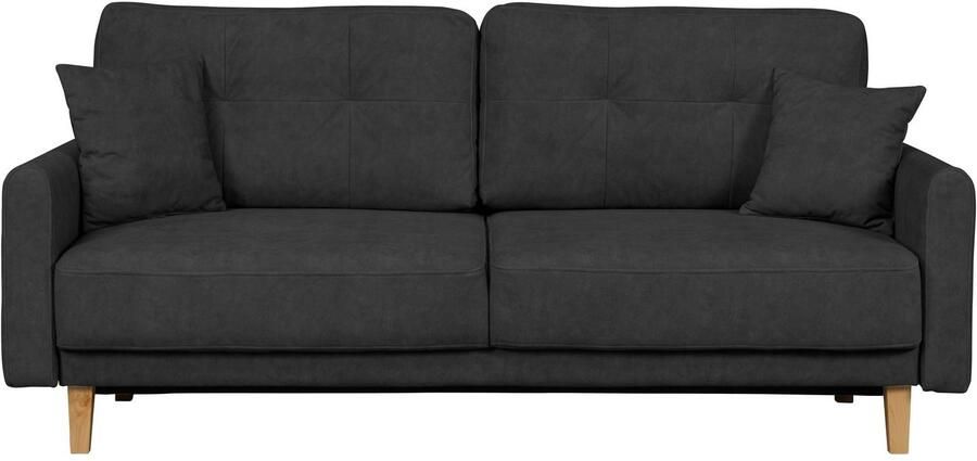 Home affaire 2-zitsbank TRIPLO met golfsysteem afmetingen B D H: 165 100 89 cm Bank met stiksel in het ruggebied incl. rugkussen en sierkussen - Foto 5