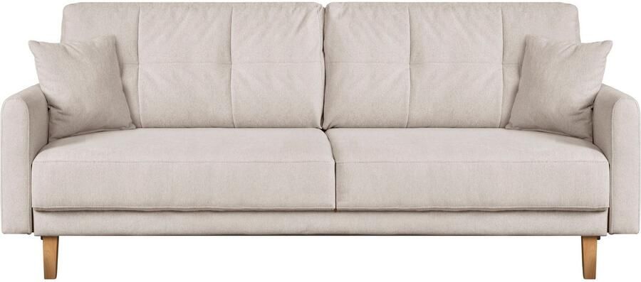 Home affaire 2-zitsbank TRIPLO met golfsysteem afmetingen B D H: 165 100 89 cm Bank met stiksel in het ruggebied incl. rugkussen en sierkussen - Foto 5