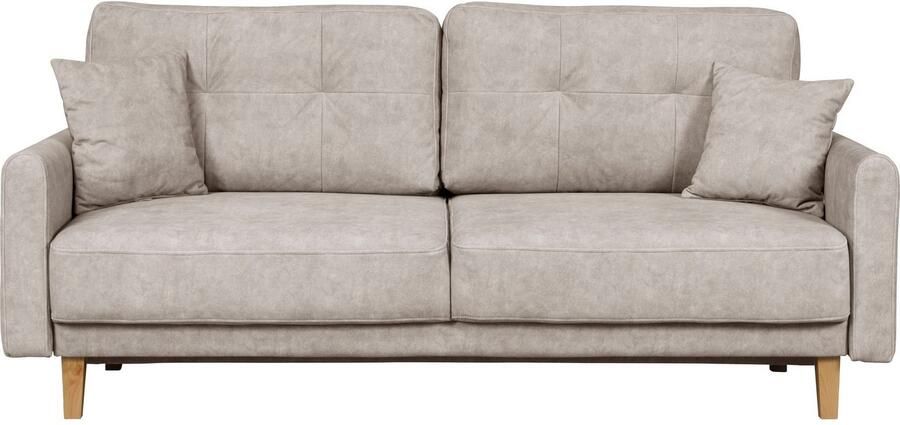 Home affaire 2-zitsbank TRIPLO met golfsysteem afmetingen B D H: 165 100 89 cm Bank met stiksel in het ruggebied incl. rugkussen en sierkussen - Foto 4