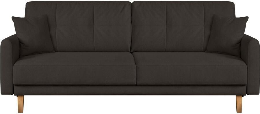 Home affaire 2-zitsbank TRIPLO met golfsysteem afmetingen B D H: 165 100 89 cm Bank met stiksel in het ruggebied incl. rugkussen en sierkussen - Foto 5