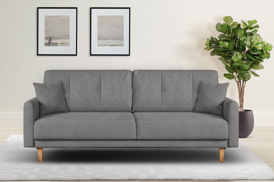 Home affaire 2-zitsbank TRIPLO met golfsysteem afmetingen B D H: 165 100 89 cm Bank met stiksel in het ruggebied incl. rugkussen en sierkussen - Foto 5