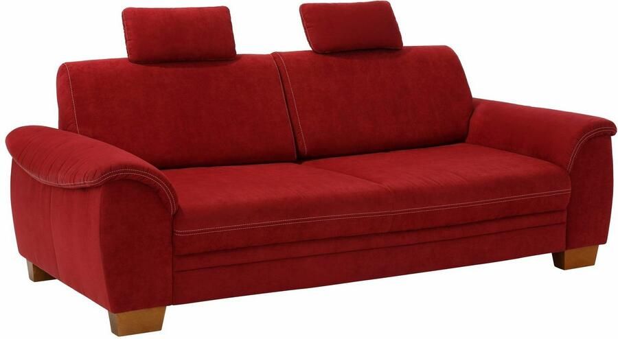 Home affaire 3 5-zitsbank Husum met zitdiepteverstelling contrastnaad en binnenvering - Foto 5