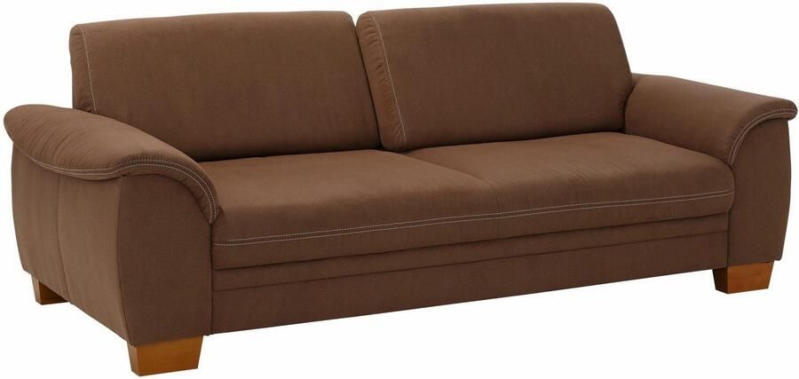 Home affaire 3 5-zitsbank Husum met zitdiepteverstelling contrastnaad en binnenvering - Foto 7