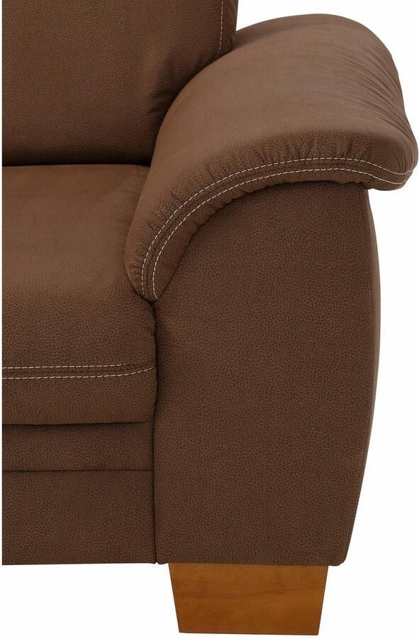 Home affaire 3 5-zitsbank Husum met zitdiepteverstelling contrastnaad en binnenvering - Foto 4