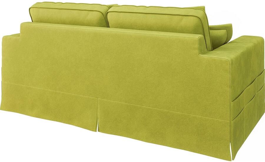 Home affaire 3-zitsbank ALISSAS BIS met veel kussens biesjes aan de kussens Hoes-look kleine zakken aan de zijkant voor opberging - Foto 4