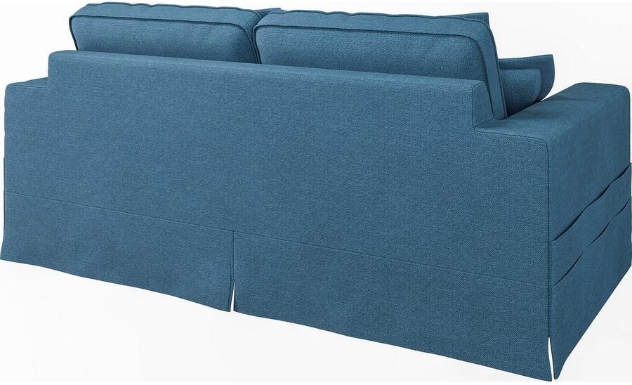 Home affaire 3-zitsbank ALISSAS BIS met veel kussens biesjes aan de kussens Hoes-look kleine zakken aan de zijkant voor opberging - Foto 4