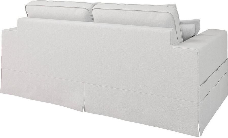 Home affaire 3-zitsbank ALISSAS BIS met veel kussens biesjes aan de kussens Hoes-look kleine zakken aan de zijkant voor opberging - Foto 4