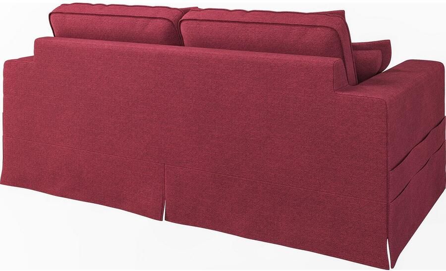 Home affaire 3-zitsbank ALISSAS BIS met veel kussens biesjes aan de kussens Hoes-look kleine zakken aan de zijkant voor opberging - Foto 4