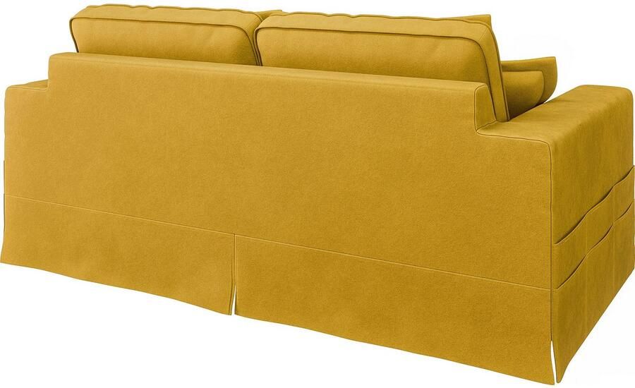 Home affaire 3-zitsbank ALISSAS BIS met veel kussens biesjes aan de kussens Hoes-look kleine zakken aan de zijkant voor opberging - Foto 4