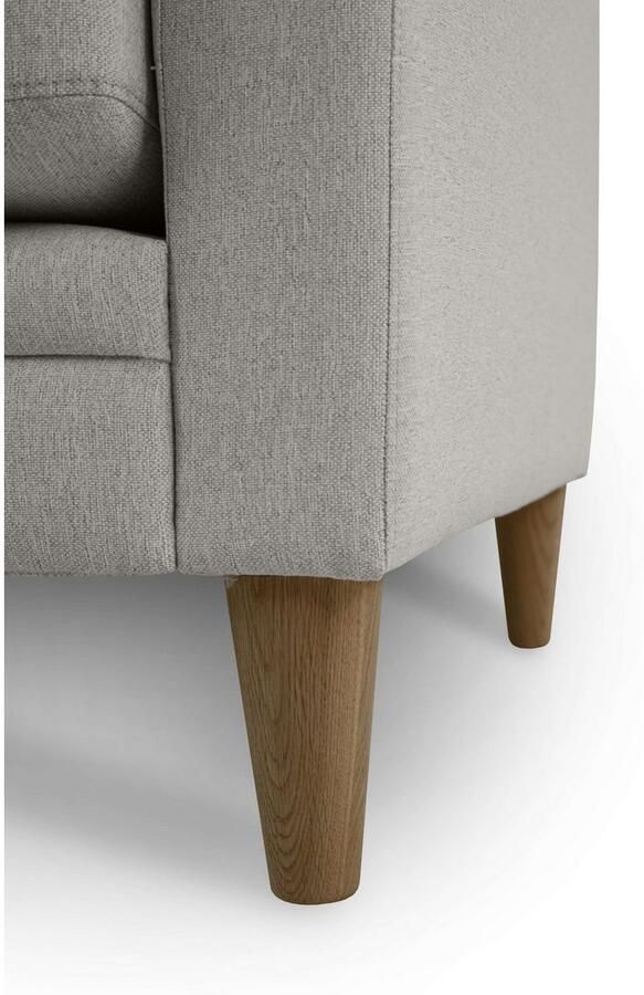 Home affaire 3-zitsbank Arellano breedte 217 cm klassiek ontwerp 2 sierkussens inbegrepen fijn geweven stof - Foto 3