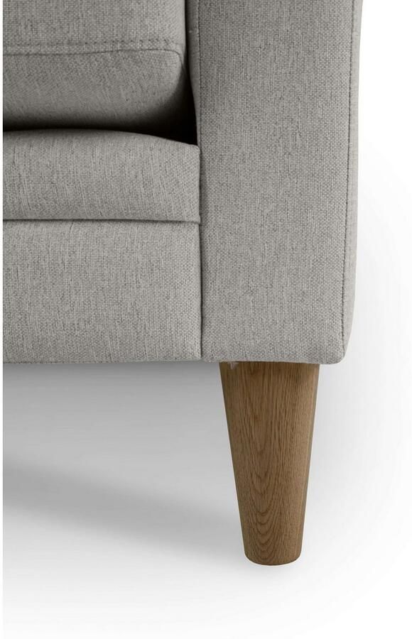 Home affaire 3-zitsbank Arellano breedte 217 cm klassiek ontwerp 2 sierkussens inbegrepen fijn geweven stof - Foto 4