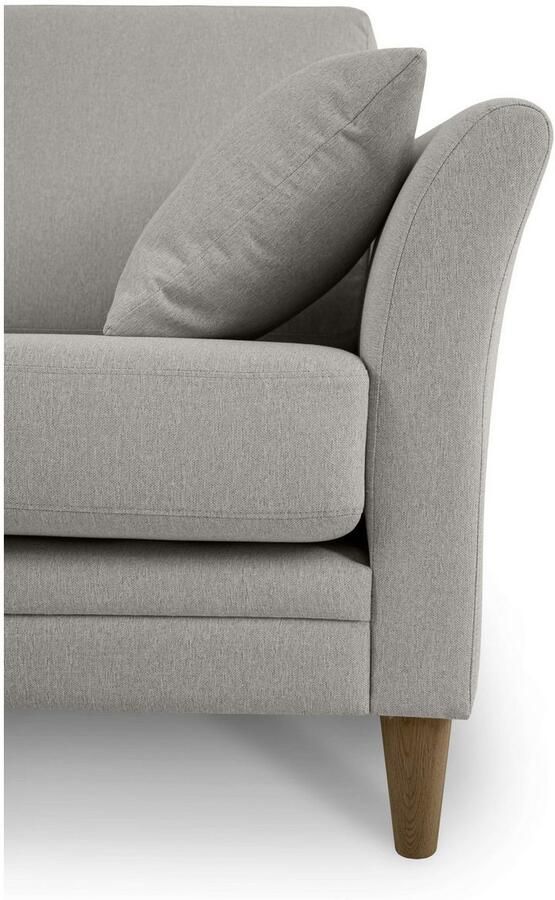 Home affaire 3-zitsbank Arellano breedte 217 cm klassiek ontwerp 2 sierkussens inbegrepen fijn geweven stof - Foto 7