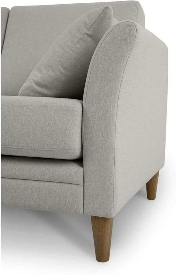 Home affaire 3-zitsbank Arellano breedte 217 cm klassiek ontwerp 2 sierkussens inbegrepen fijn geweven stof - Foto 5