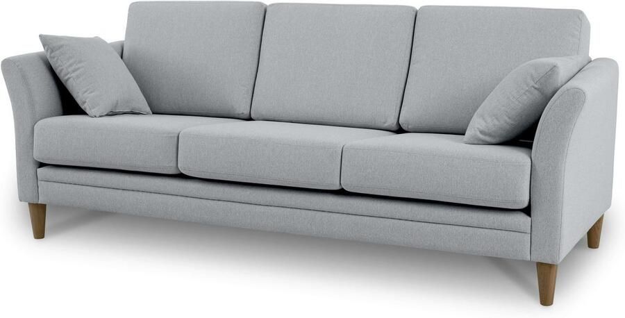 Home affaire 3-zitsbank Arellano breedte 217 cm klassiek ontwerp 2 sierkussens inbegrepen fijn geweven stof - Foto 9