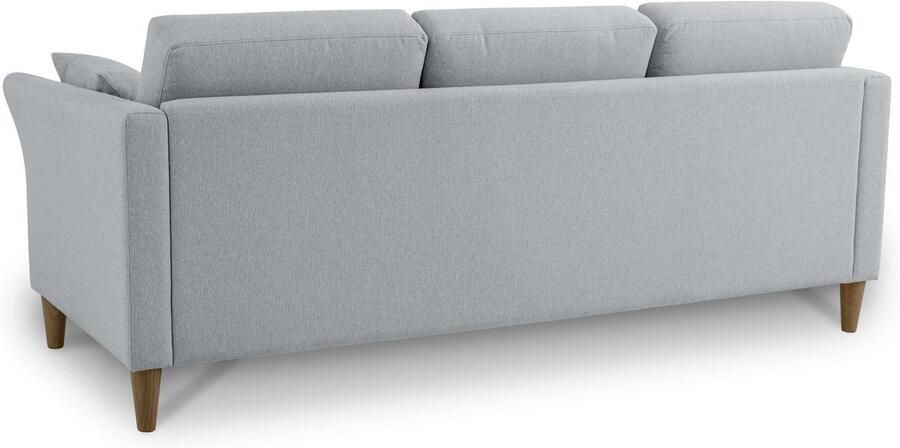 Home affaire 3-zitsbank Arellano breedte 217 cm klassiek ontwerp 2 sierkussens inbegrepen fijn geweven stof - Foto 10