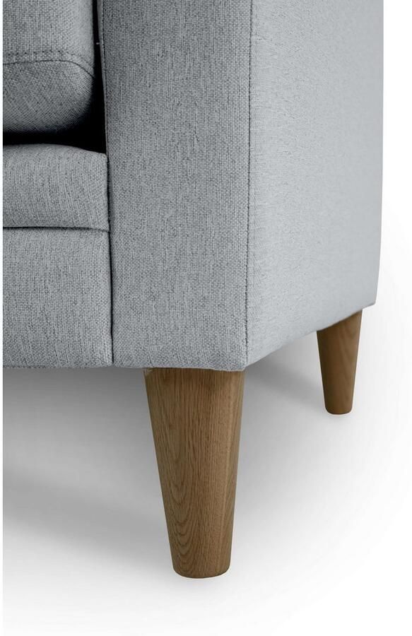 Home affaire 3-zitsbank Arellano breedte 217 cm klassiek ontwerp 2 sierkussens inbegrepen fijn geweven stof - Foto 4