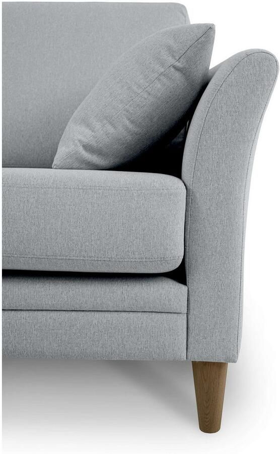 Home affaire 3-zitsbank Arellano breedte 217 cm klassiek ontwerp 2 sierkussens inbegrepen fijn geweven stof - Foto 7