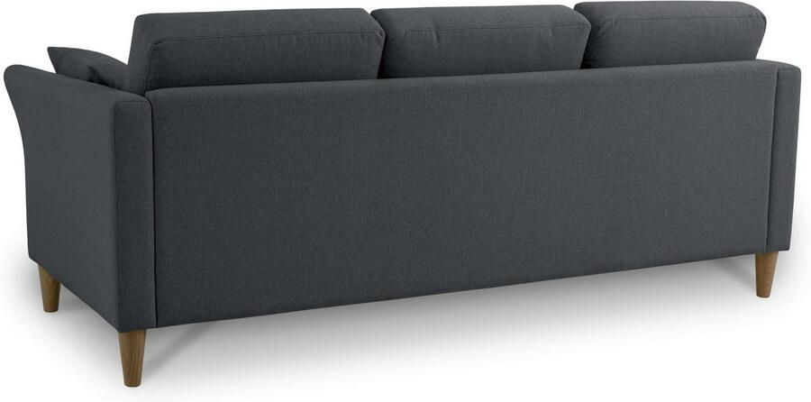 Home affaire 3-zitsbank Arellano breedte 217 cm klassiek ontwerp 2 sierkussens inbegrepen fijn geweven stof - Foto 10