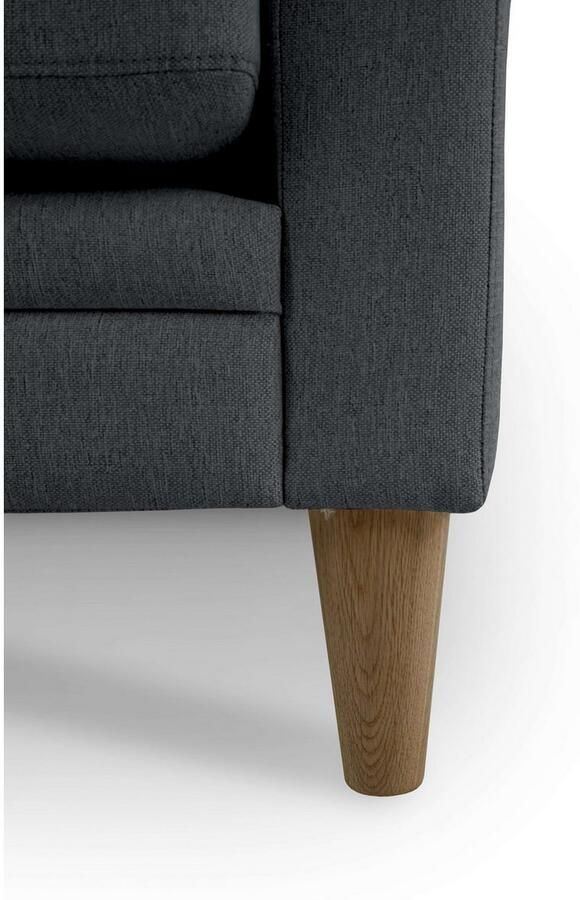 Home affaire 3-zitsbank Arellano breedte 217 cm klassiek ontwerp 2 sierkussens inbegrepen fijn geweven stof - Foto 5