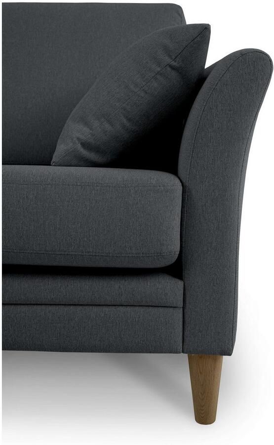 Home affaire 3-zitsbank Arellano breedte 217 cm klassiek ontwerp 2 sierkussens inbegrepen fijn geweven stof - Foto 8