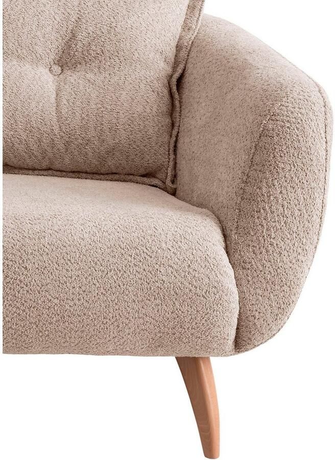 Home affaire 2 5-zitsbank Baggio modern en romantisch design comfortabel - Foto 2