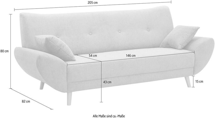 Home affaire 3-zitsbank BASTA - Foto 2