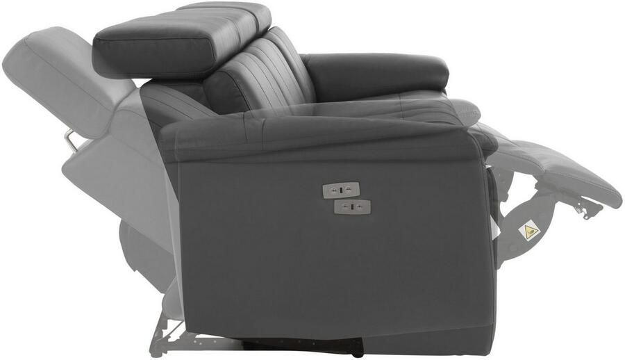 Home affaire 3-zitsbank Binado met handmatige of elektrische relaxfunctie met usb-aansluiting - Foto 5