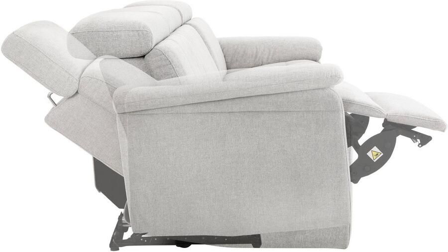 Home affaire 3-zitsbank Binado met handmatige of elektrische relaxfunctie met usb-aansluiting - Foto 6
