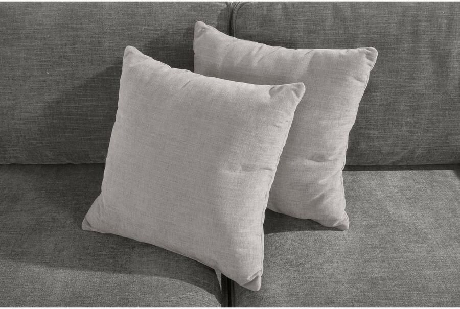 Home affaire 3-zitsbank Broughton zacht zitcomfort incl. 2 sierkussens opstaande naad - Foto 3