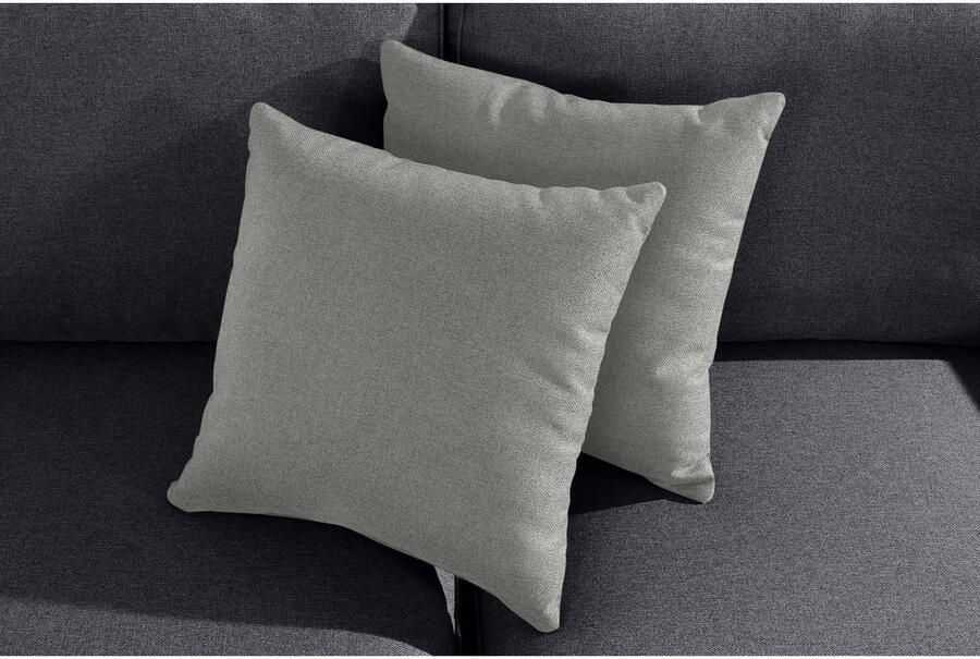 Home affaire 3-zitsbank Broughton zacht zitcomfort incl. 2 sierkussens opstaande naad - Foto 3