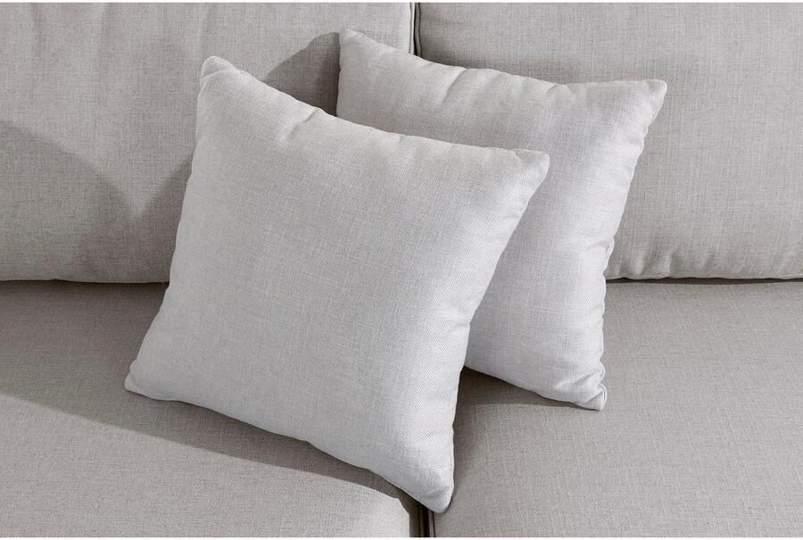 Home affaire 3-zitsbank Broughton zacht zitcomfort incl. 2 sierkussens opstaande naad - Foto 3